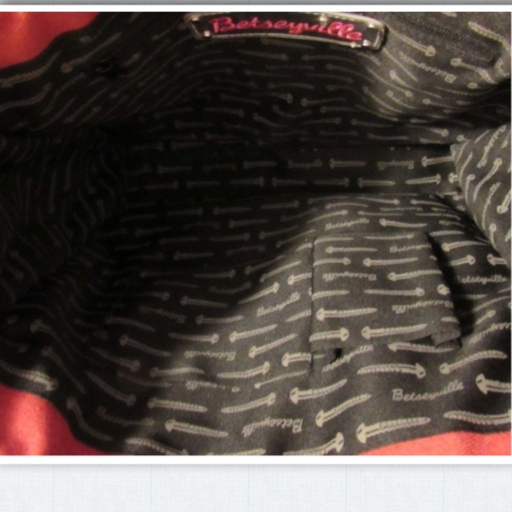 Betseyville Cherry Fruit Station Pink Tote - Picture 4 of 7